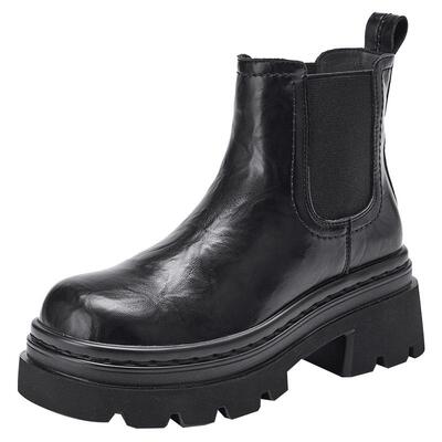 热风厚底切尔西靴增高短靴