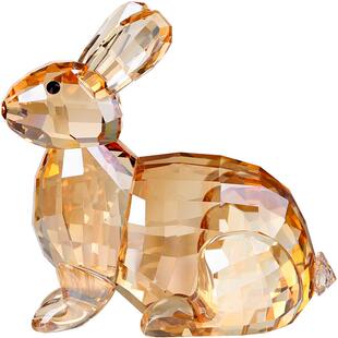 水晶小兔子摆件十二生肖动物办公室桌面装饰品儿童礼物新年吉祥物