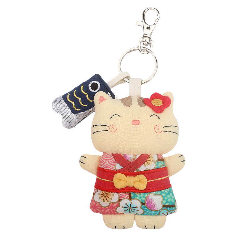 kine猫日本和服可爱钥匙扣挂件