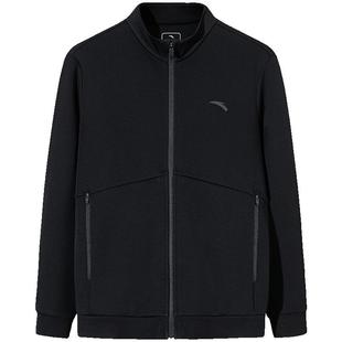 安踏行政夹克男冬季新款针织立领商务通勤休闲外套上衣152547706