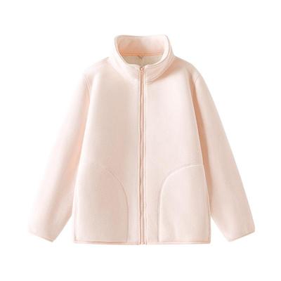 NOW真维斯立领摇粒绒外套女秋冬2025新款加绒加厚卫衣冲锋衣内胆