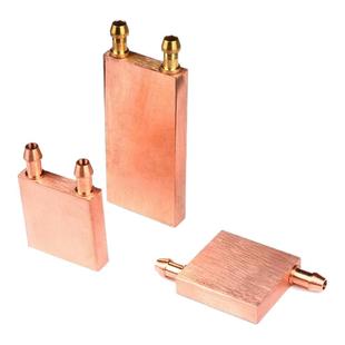 紫铜水冷头40*40水冷板40*80电脑CPU显卡半导体制冷片散热器纯铜