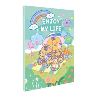 鸿泰孕检虎宝宝收纳册生肖产检单档案收集册b超资料文件夹活页透明插页孕妇孕期怀孕报告单子收纳整理袋