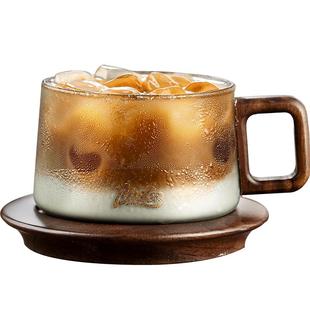 Bincoo日式咖啡杯碟套装高档下午茶礼盒装带勺高颜值咖啡玻璃杯子