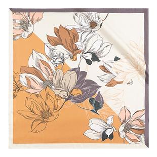 万事利真丝丝巾礼盒妈妈女友生日礼物桑蚕丝方巾丝绸围巾女玉兰赋