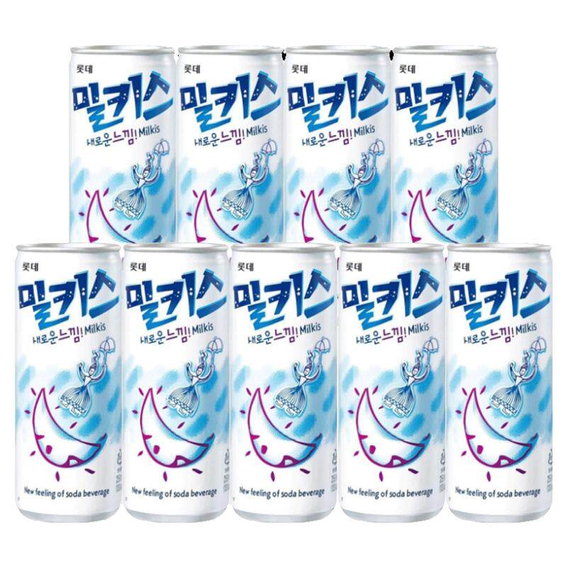 韩国进口Lotte乐天碳酸牛奶饮料