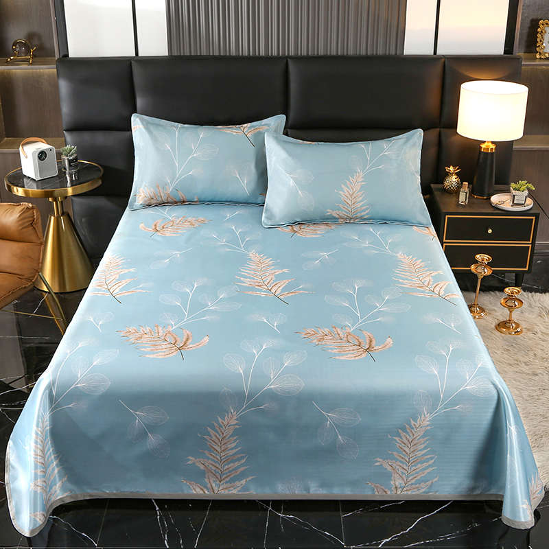 可机洗冰丝凉席三件套夏季软席子空调席可折叠夏天2023新款凉感丝