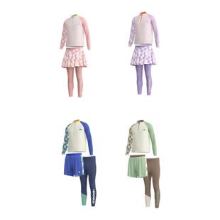 儿童泳衣温泉长袖长裤男孩女孩宝宝壹男女童海边防晒衣分体游泳衣