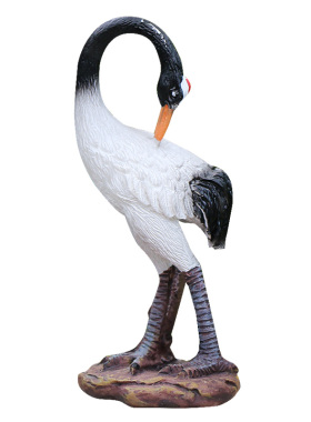 户外庭院假山装饰仙鹤造景摆件