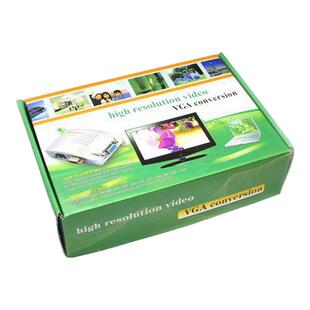 QS BNC转VGA闭路监控S端子CVBS转VGA模拟摄像头监控主机转显示器