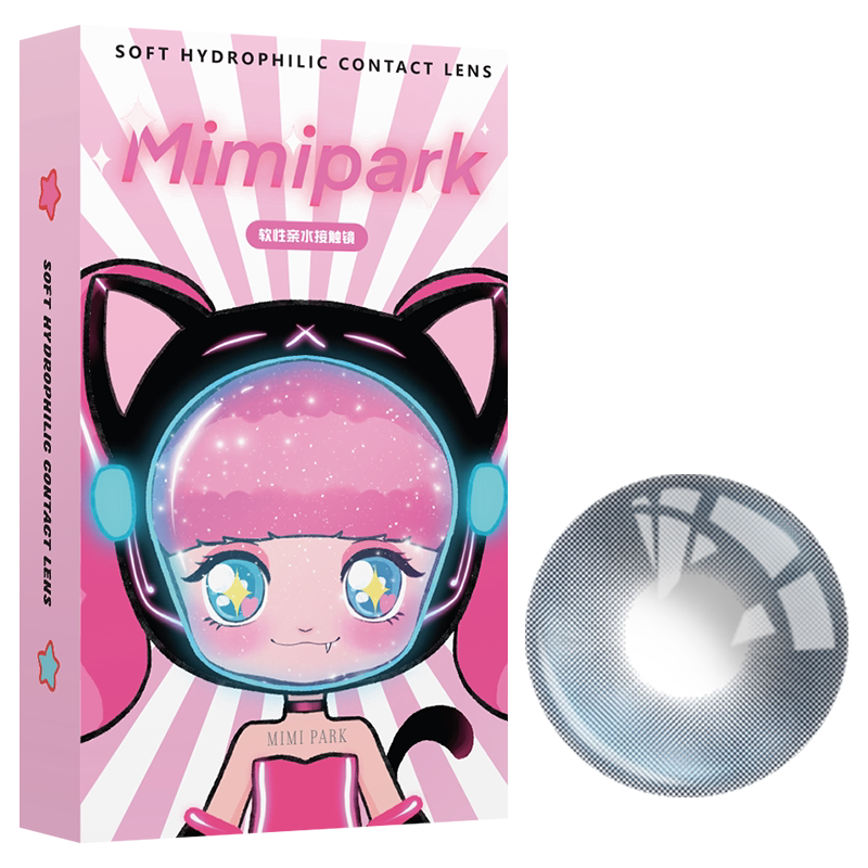 MIMIPARK美瞳大小直径彩色隐形眼镜半年抛1片装