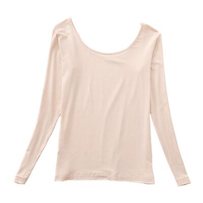 莫代尔贴身低领棉毛衫保暖内衣