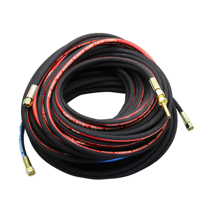 工业用高压钢丝氧气管乙炔双色丙烷煤气带焊风割耐磨阻燃6mm橡胶