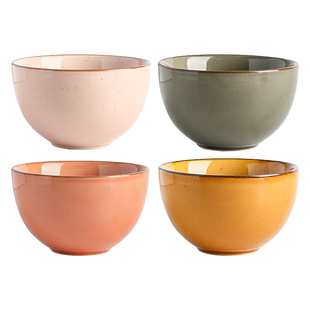 日式5寸吃饭碗家用陶瓷碗 2025新款网红高颜值好看的米饭小碗单个