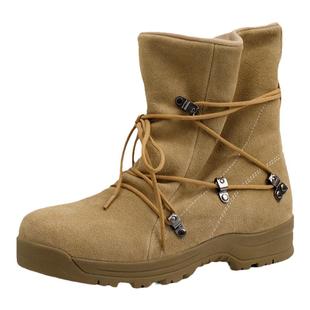 马登工装靴男鞋春新款美式复古高帮沙漠靴子登山靴户外棕色马丁