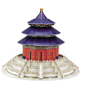 乐立方国风系列故宫角楼天坛中国风文创产品立体拼插模型拼图礼物