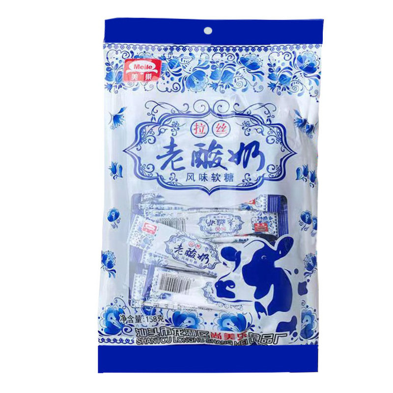美乐老酸奶软糖酸梅奶糖拉丝糖