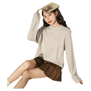 唐狮毛衣女秋冬内搭毛衣新款爆款软糯厚实慵懒毛线衣奶fufu的外套