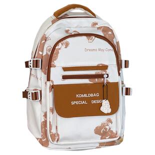 日系学院风书包女 ins风可爱休闲初中生高中学生双肩包大容量背包