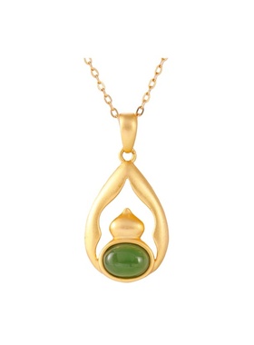 和田玉葫芦吊坠新中式生日礼物