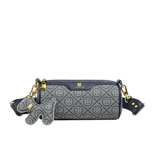 小众超火圆筒小包包女2025夏季新款今年流行百搭高级感斜挎枕头包