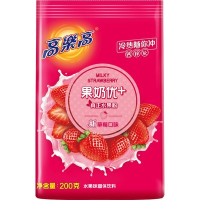 高乐高200g草莓果汁粉速溶冲饮