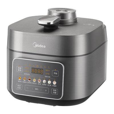 美的电压力锅0涂层不锈钢5L双胆