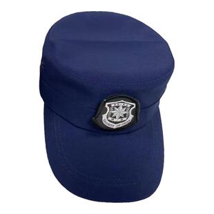 保安速干作训帽夏季安保物业训练执勤帽子黑蓝色可调节消防备勤帽