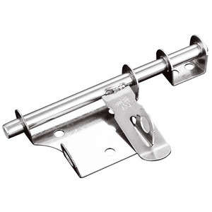 304不锈钢防盗插销不锈钢门木门拴铁皮柜明插可挂锁锁牌插小门牛