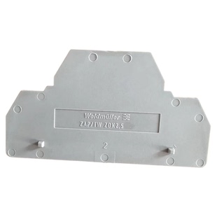 ZAP/TW ZDK2.5 魏德米勒弹片双层端子挡板/标记/固定座1674730000