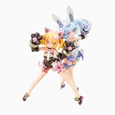 寿屋拼装模型机娘黑猫雪兔