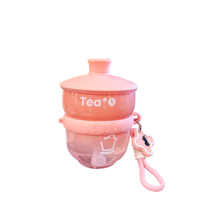 夏季便携吸管茶水分离泡茶杯