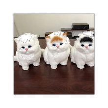 可爱猫毛绒玩具仿真会叫的猫公仔1