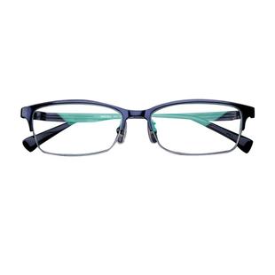 精工眼镜架超轻纯钛半框商务眼镜框近视配镜男HC1020 HC1021