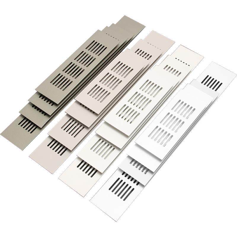 燃气通风格栅白色铝合金透气网燃气透气孔装饰盖鞋柜橱柜透气格栅