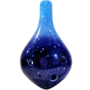 陶笛6孔AC调长嘴陶瓷星空短嘴蝴蝶六孔中音ac中小学生成人小礼物