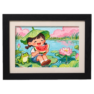 儿童画作装裱收纳画框奖状上墙神器幼儿园作品A4展示框磁吸翻盖