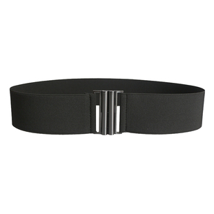 秋冬新5CM女宽松紧腰带简约百搭连衣裙羽绒服弹力束腰封可选长度