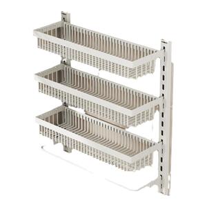 厨房置物架壁挂式免打孔门后墙上放东西可调节蔬果调料收纳神器