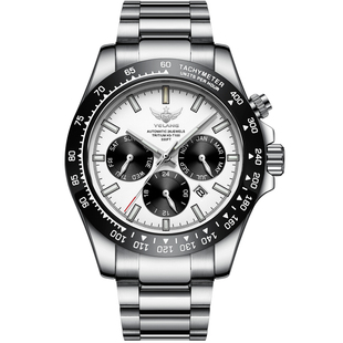 野狼手表男款全自动机械表氚气夜光男士手表品牌熊猫迪男表V1033