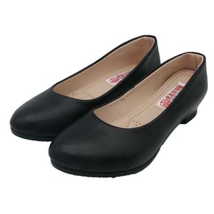 单鞋秋季女士新皮尤黑色女工作鞋船鞋酒店礼仪防水不臭脚上班工装