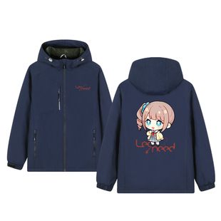 世界计划leoneed星乃一歌 天马咲希周边宽松冲锋衣加绒一体绒衣服