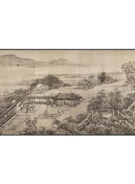 新中式客厅沙发背景墙大幅装饰画