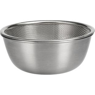 摩登主妇316L不锈钢和面盆揉面料理盆家用304食品级洗菜盆沥水篮