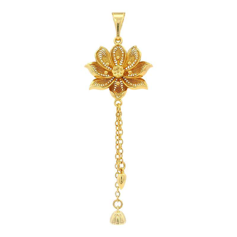 旭平时尚新年高级感新中式仿金色春节氛围项链吊坠合辑