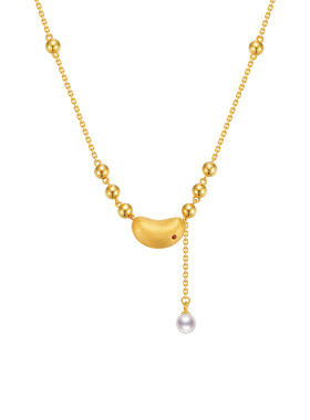 MITHAOL相思豌豆公主项链高级感轻奢小众精致流苏锁骨链女款银饰