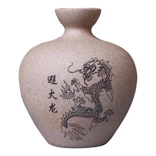 避火龙瓶子厨房西北角化解牌子挂饰铜葫芦壁火龙黄土陶瓶罐泄火龙