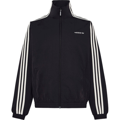 Adidas/阿迪达斯正品三叶草女士高领经典条纹日常休闲外套KX7977