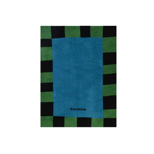 wow孟菲斯格子纹造加厚半边绒毯子毛毯午睡毯沙发盖毯冬造盖毯卧