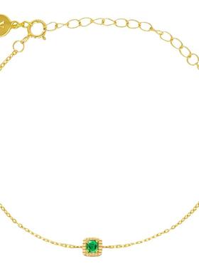 妞妞锆石纯银可调节脚链子